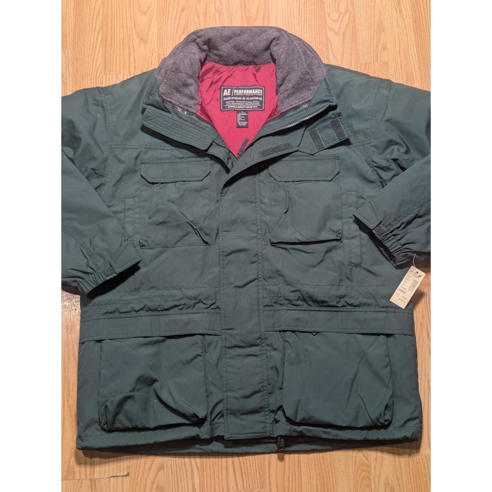 American Eagle Mens AE Performance Heavy Field Jacket Parka Green Large NWT
